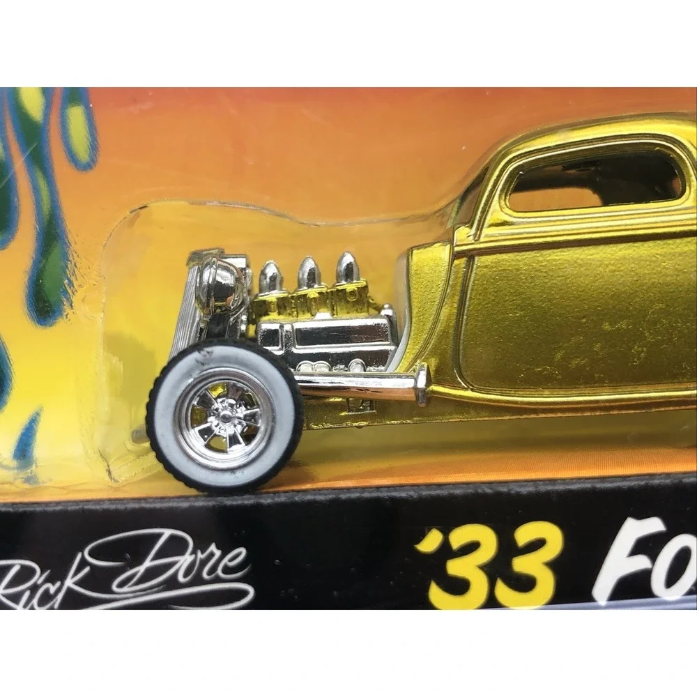 Jada Road Rats Rick Dore Series 1933 33 Ford‎ Gold Diecast Rubber Tires 1/64